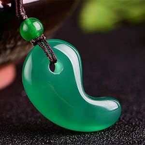 Amazon | [Huangshan] 天然石 勾玉 指輪ペンダント ネックレス