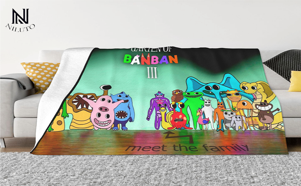 NILUTO Garten of Ban Ban Blanket, Super Soft, and Warm