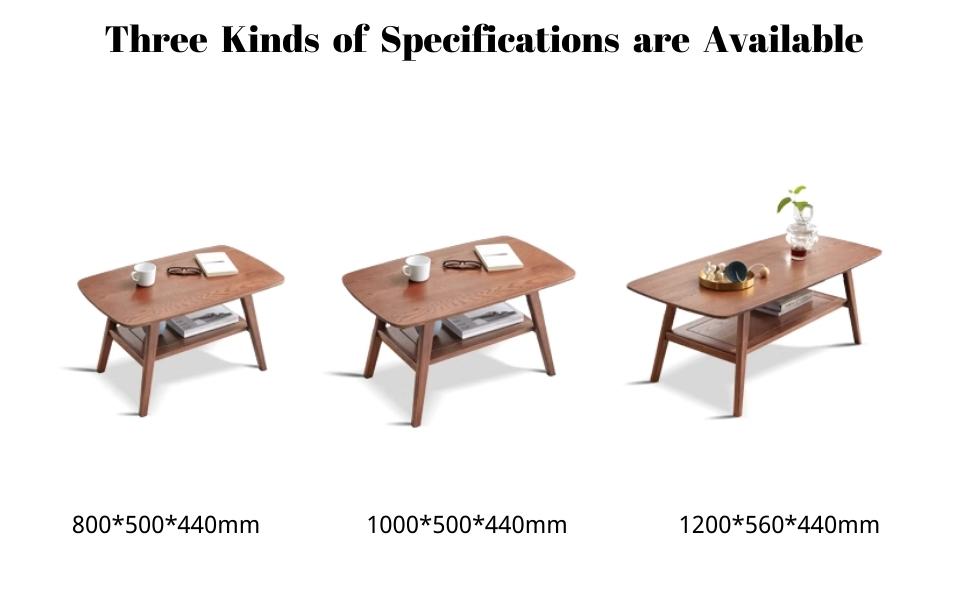 Grewood Wood Coffee Table 2Tier Modern Coffee Table