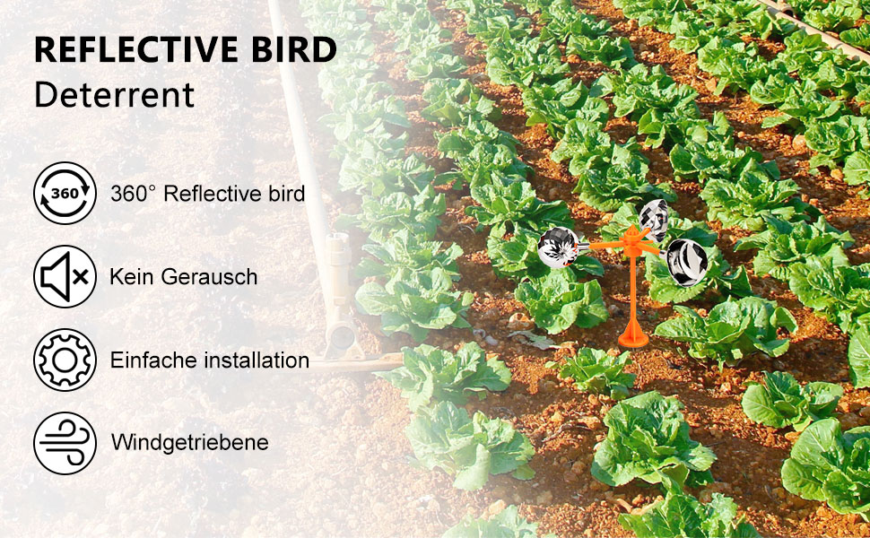 eyijklzo Birds Reflect Deterrent Visual Bird Scarer Deterrent Devices