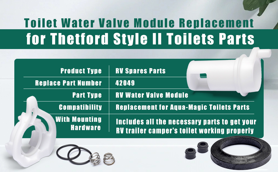 YUXIVCNE Toilet Water Valve Module Kit Replacement for