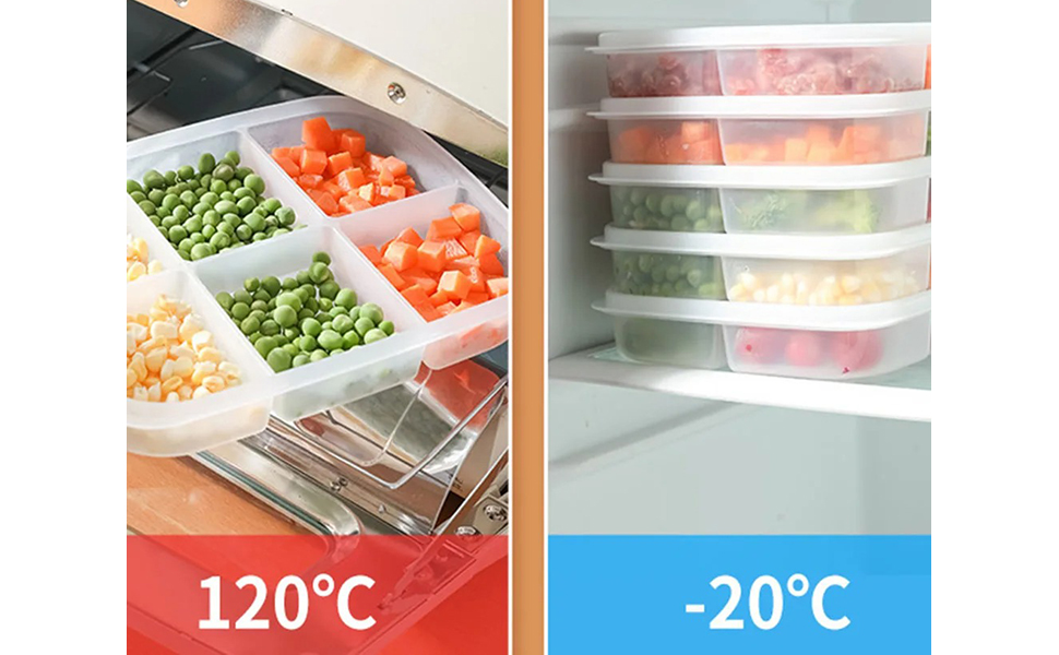 MosQuick® 6 Compartments Premium Container for Kitchen Storage Set