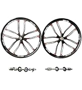 26 inch 10 Spokes Mag Wheel Set Rims Front & Rear 100x135mm for 7/8/9s Freewheel, 26