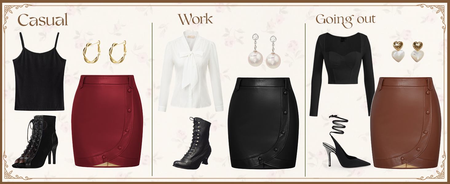 leather skirt mini