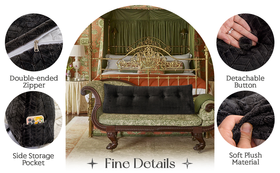 wedge headboard pillow