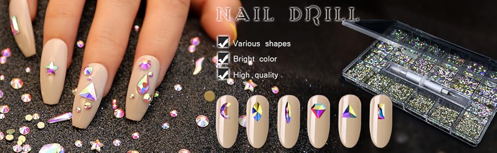 Nail rhinestones