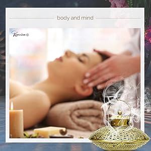 KAEVION Home Décor Round Shaped Brass Metal Wall Décor Handi Dhoop Incense Holder for Diwali Gift