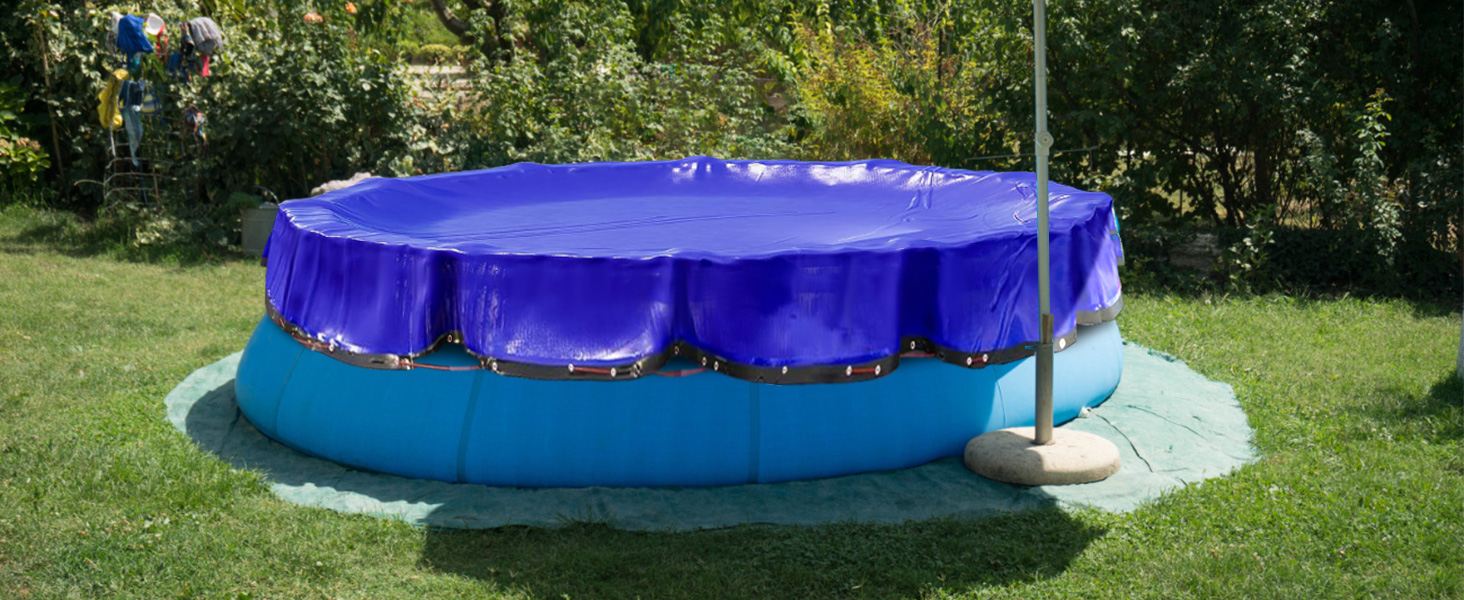 Tmkit Upgrade 18ft Winter Round Pool Covers for Above