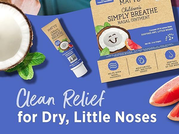 Mother showing daughter balm texture of Matys Kids Nasal Ointment for dry irritated little noses 