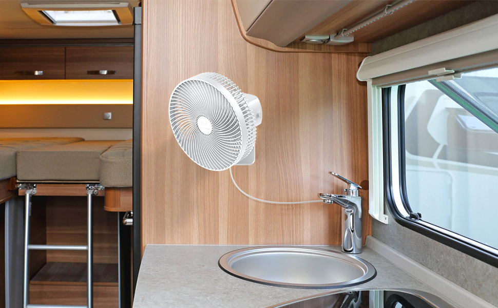 Quiet Wall Mount Oscillation Fan with Remote and Timer,10