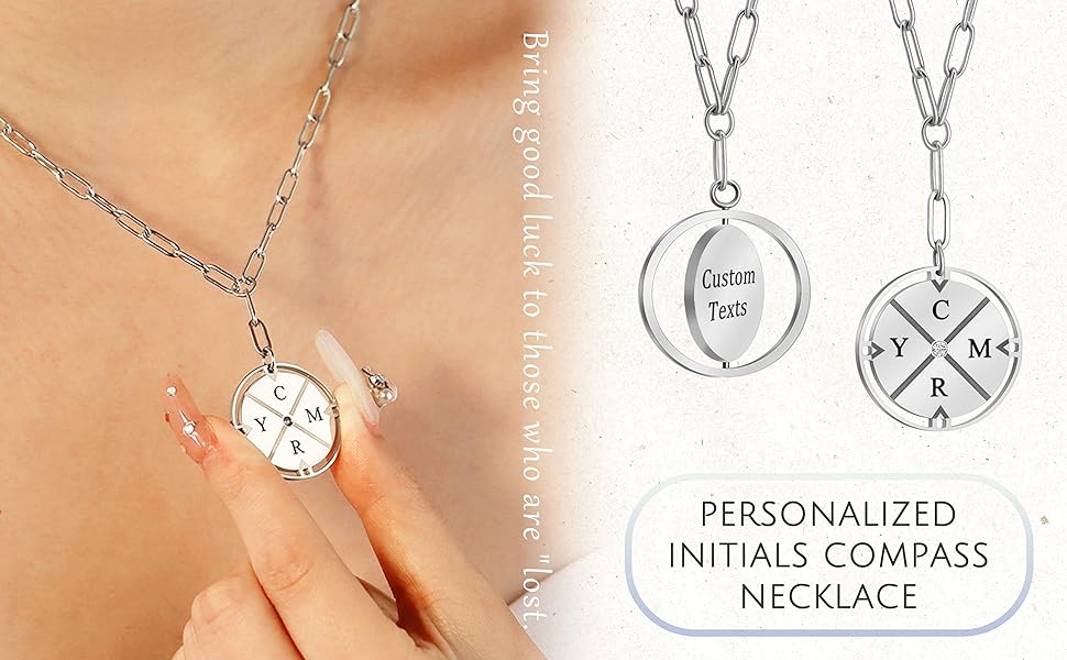 Custom Compass Necklace