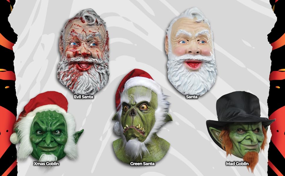 Amazon.com: Ghoulish Productions Evil Santa Latex Mask