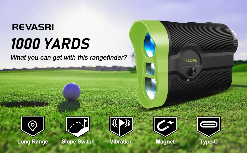 REVASRI Golf Rangefinder with Slope Switch for Tournament Legal