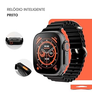 relógio com controle remoto de câmera – relógio inteligente para android e ios 