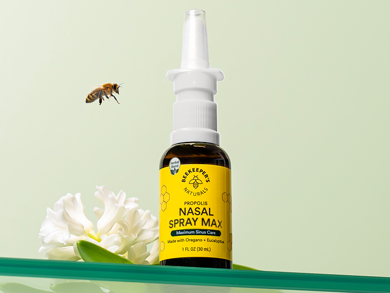 Beekeeper's Naturals Propolis Nasal Rinse Spray Max, Relief