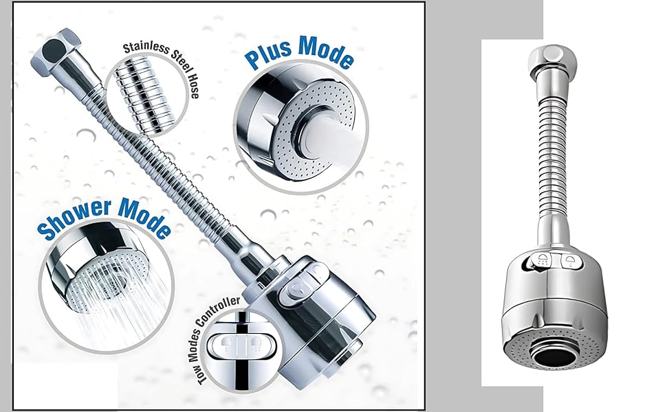 Flexible Water Tap for Sink  Universal Flexible Kitchen Faucet