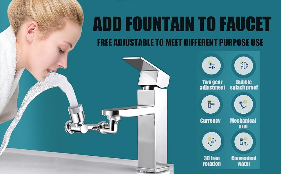 Faucet Extender 2 Pcs for Bathroom Sink Upgraded 1440