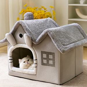 maison lit chien chat amovible lavable promo