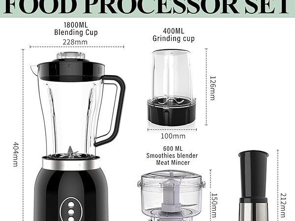 Amazon.com: 4 in 1 Blender and Food Processor Combo for
