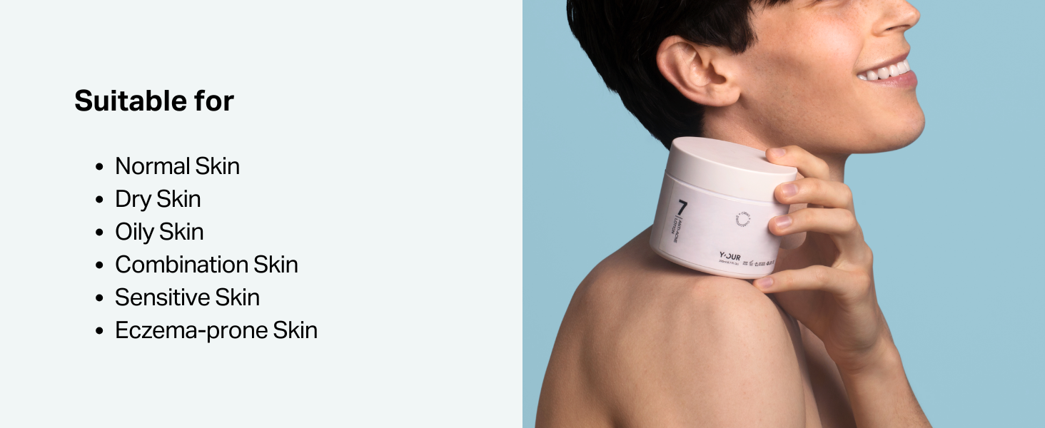 Suitable for all skin types and eczema-prone skin 