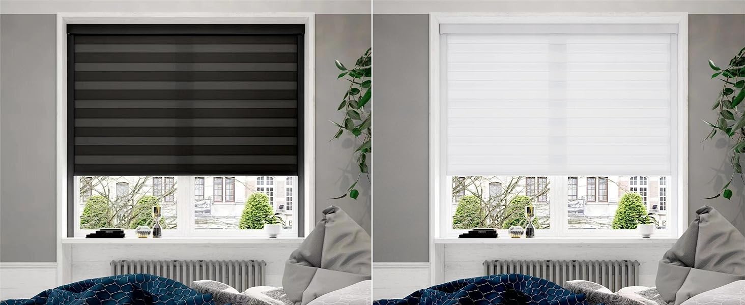 Mirfeat 100 Blackout PVC Light Blocking Tracks for Windows Blinds, Block Sunlight