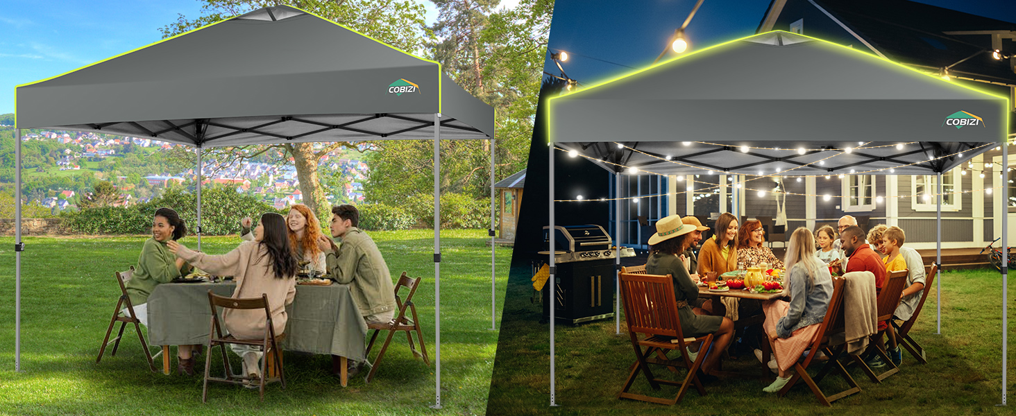 10x10 pop up canopy grey