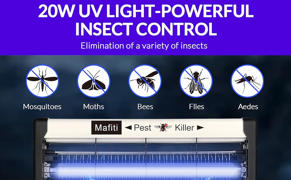 Mafiti Bug Zappers,Electric Insect Killer Indoor Mosquito Zapper