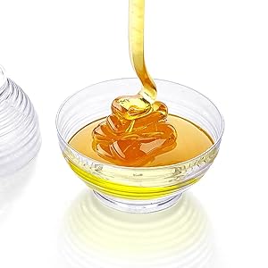 Kingrol 100 Mini Dessert Bowls with Spoons, 3 oz. Disposable Dessert Cup