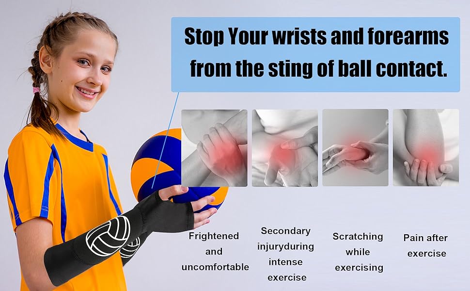 Volleyball Arm Sleeves for Girls,Volleyball Arm Sleeves, Passing Forearm Sleeves