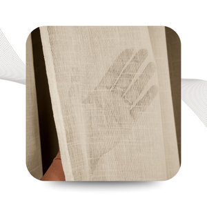 detalhe gaze de linho