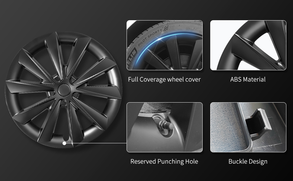 Model 3 18" Wheel Cover for Tesla Hubcaps Wheel Cover Model