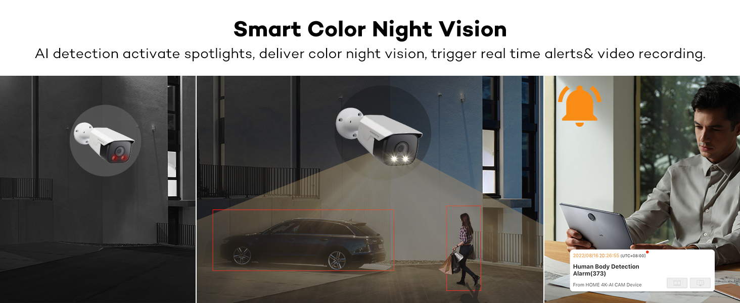 onwote camera security outdoor poe ip cameras business commercial indoor dome 4k 8mp two way audio