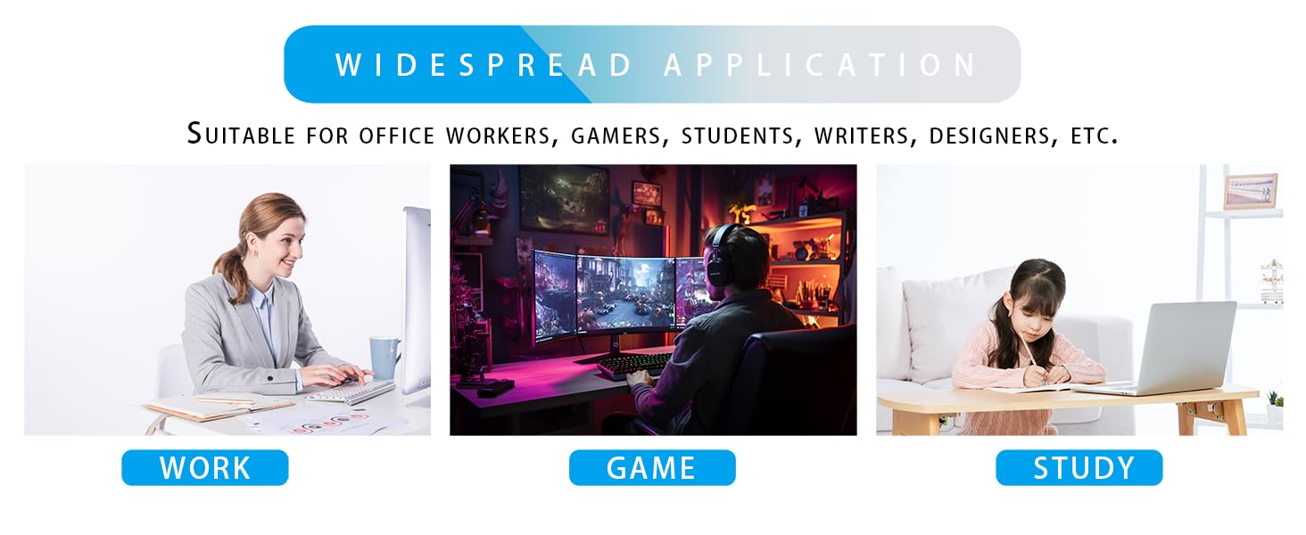 ANGKOYT Ergonomic Mouse pad and Keyboard Wrist Rest,2 in1