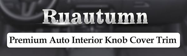 Ruautumn auto interior knob cover trim
