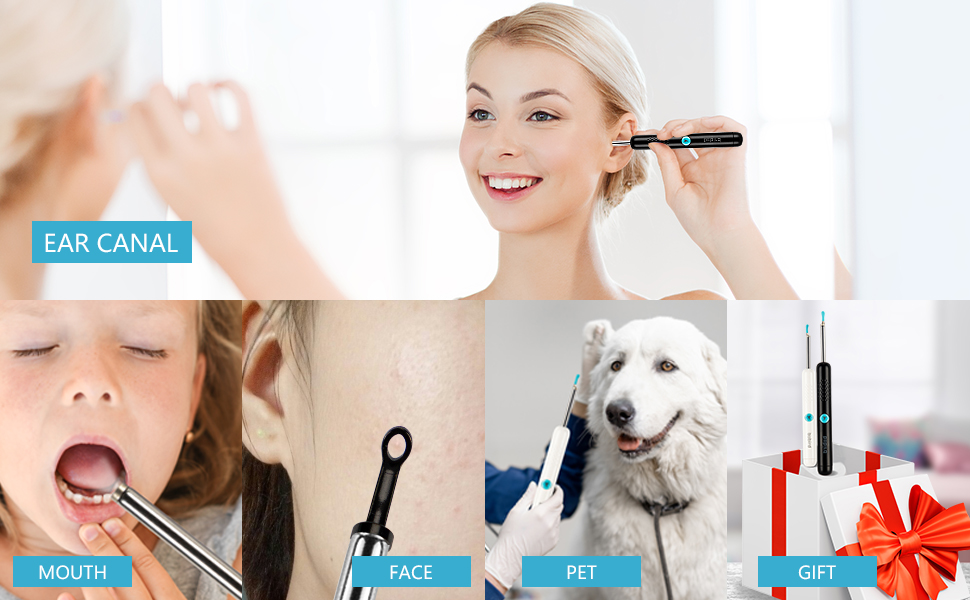 Ear Wax Removal Tool Camera R1 Upgraded AntiFall Off Eartips Ear