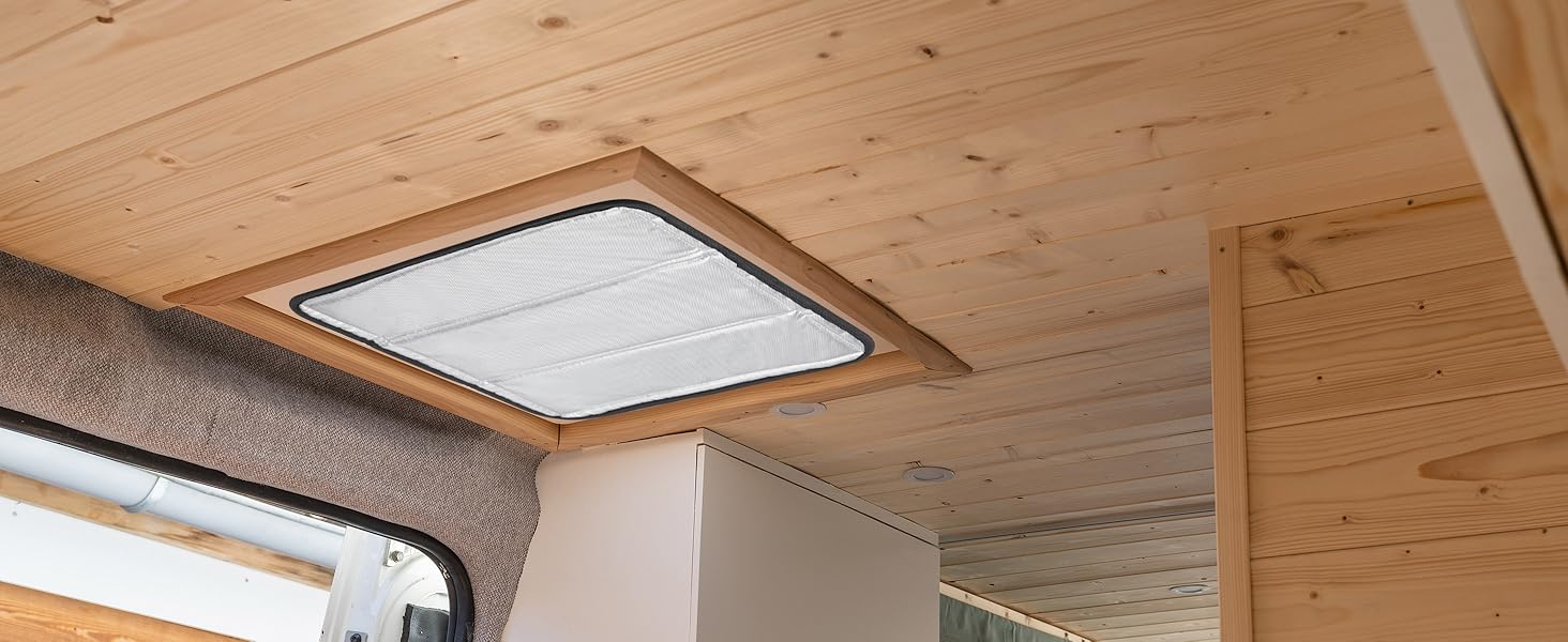 BougeRV RV Skylight Vent Cover, Foldable BothSided