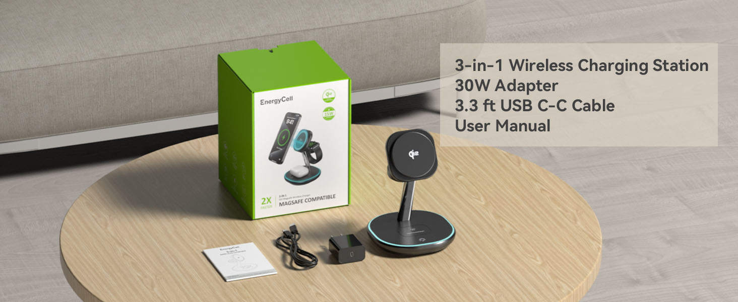 3 in 1 Wireless Charging Station