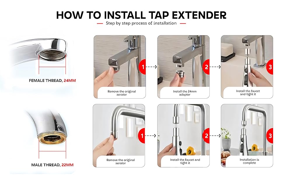 water saving nozzle for any tap