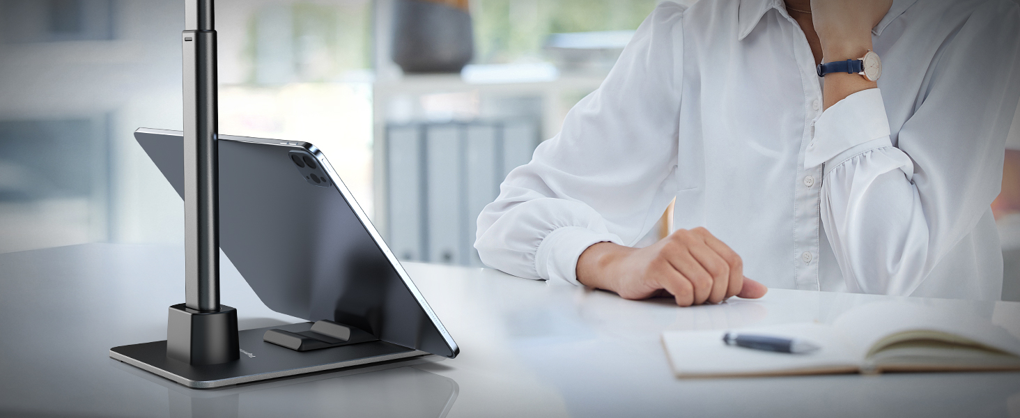 Tupwoon Overhead Phone Stand for Desk, [Reinforced Stable Base