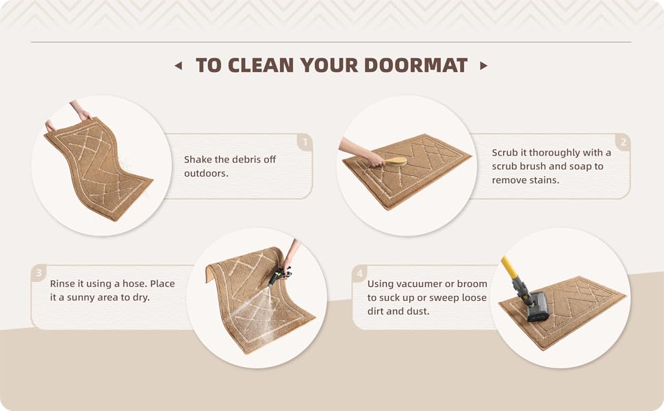 Color G Dirt Trapper Door Mat, 80 x 150 cm, Front Door Mat for Indoor