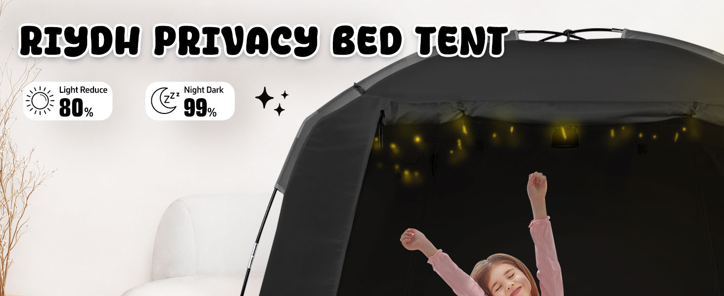 Bed Tent Bed Canopy Bunk Twin Full Queen King Size for Kids Adult Sleep Dream Tent Blackout Tents