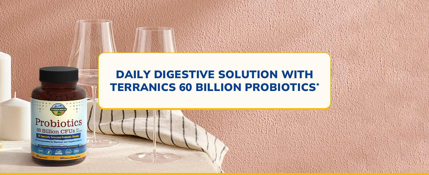 Daily Digestive Solution with Terranics 60 Billion Probiotics *