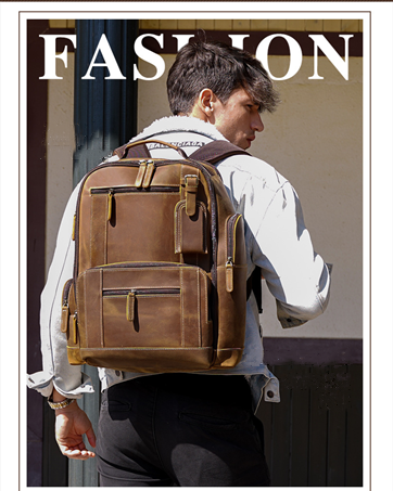 leather backpack for men