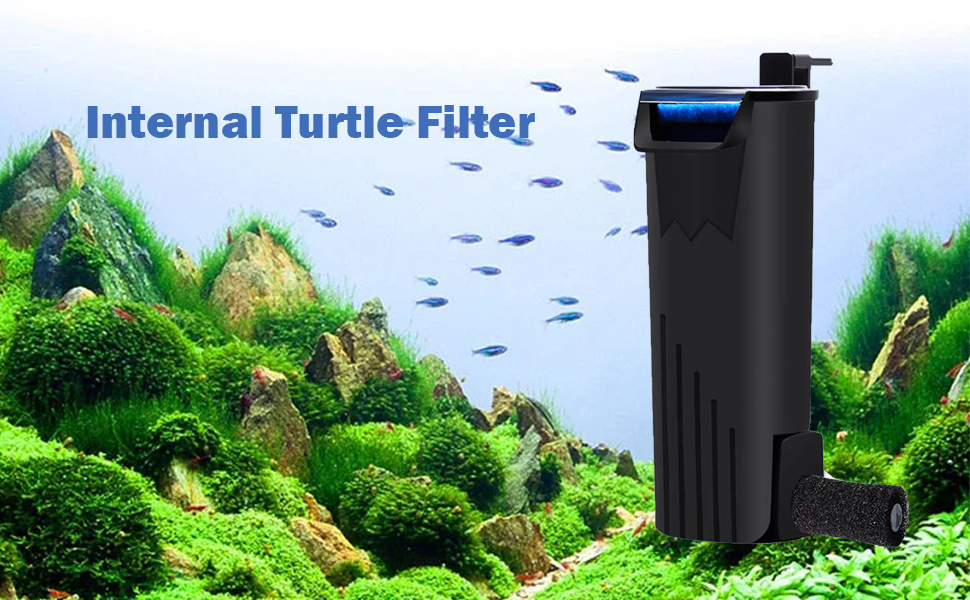 PUEUTU Upgraded Turtle Tank Filter, Aquarium Internal