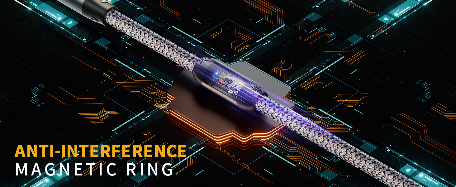 RCA Cable Nylon Braided Aux Cord Male to Male Stereo Hi-Fi Sound for Headphones Car