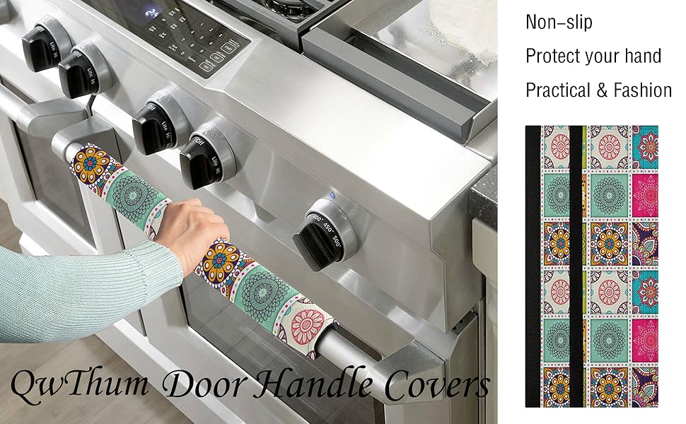 QwThum Refrigerator Handle Covers Set of 2 Door Handle