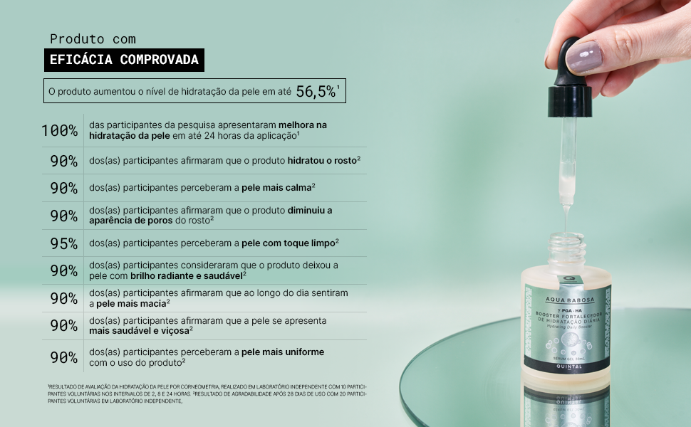 aqua babosa booster de hidratação diária