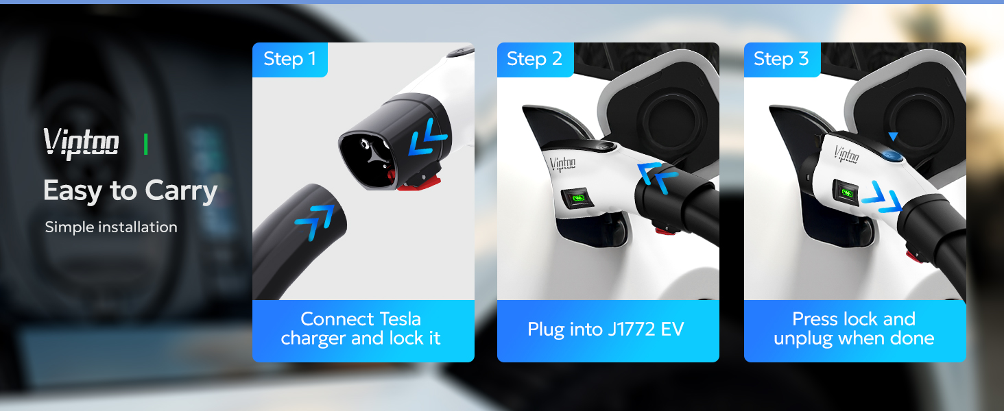 charger adapter tesla to j1772