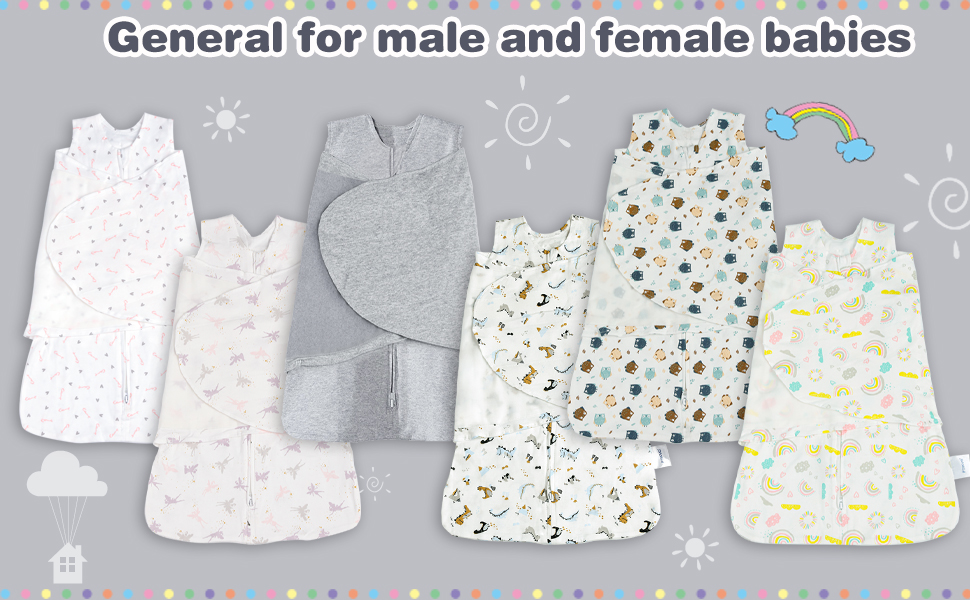 Ftikvo SwaddleBlanket Baby Girl & Boy Swaddles Newborn Infant Transition Safe Wrap Blankets 100