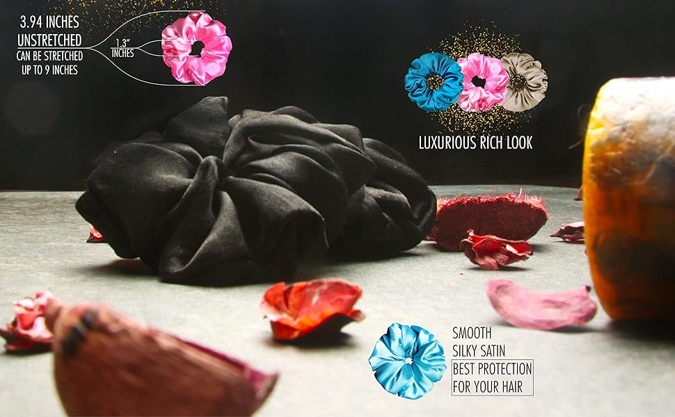 satin scrunchies